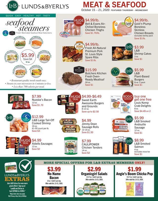 Lunds & Byerlys Ad from 10/15/2020