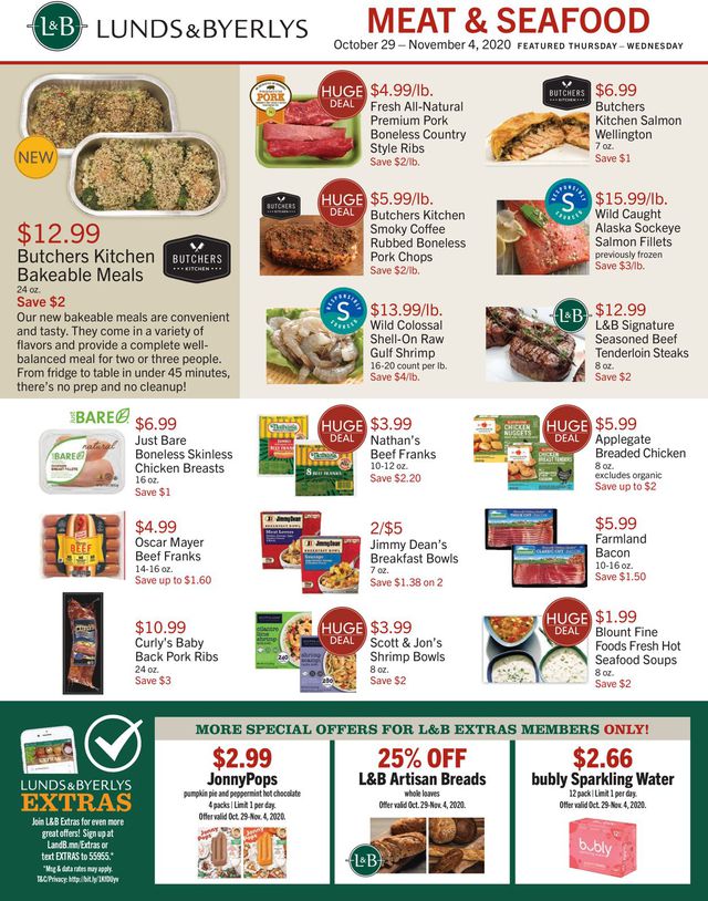 Lunds & Byerlys Ad from 10/29/2020