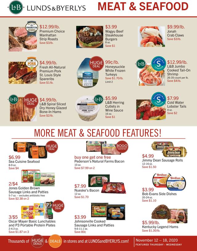 Lunds & Byerlys Ad from 11/12/2020