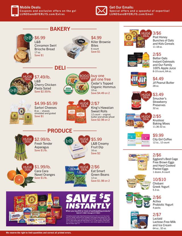 Lunds & Byerlys Ad from 02/11/2021