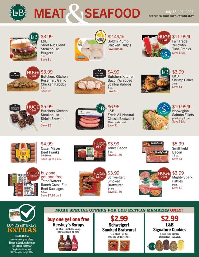 Lunds & Byerlys Ad from 07/15/2021