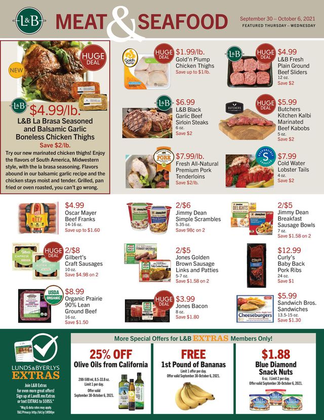 Lunds & Byerlys Ad from 09/30/2021