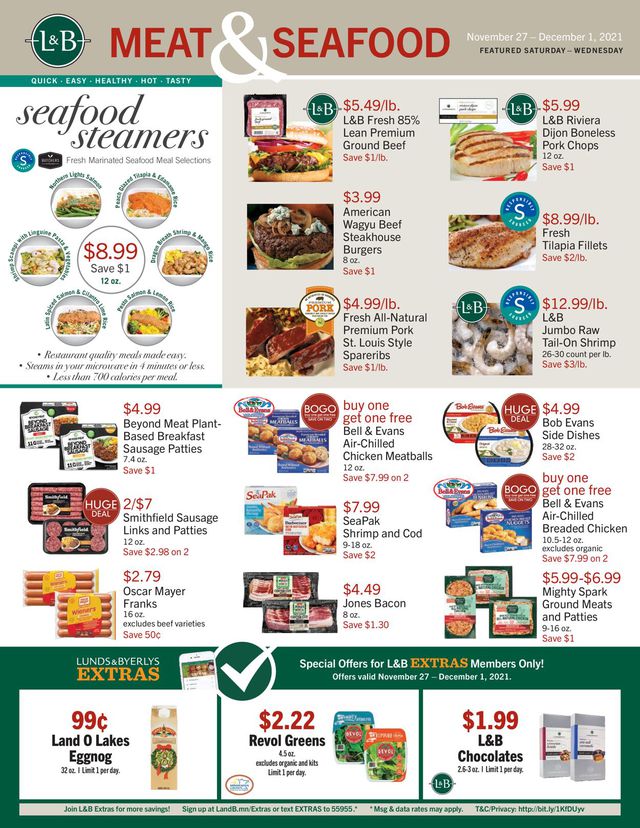 Lunds & Byerlys Ad from 11/27/2021