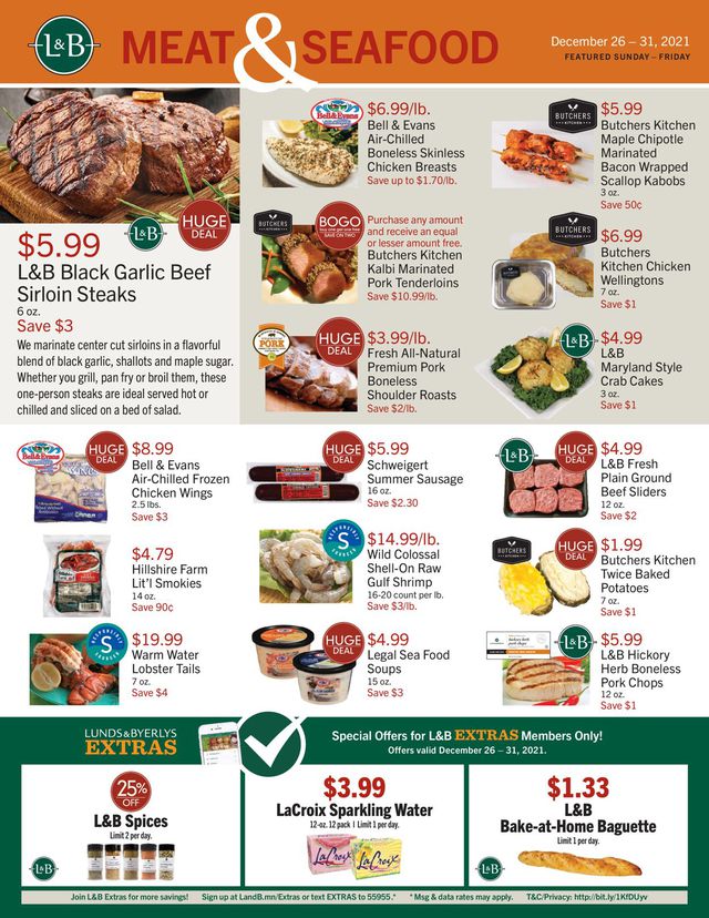 Lunds & Byerlys Ad from 12/23/2021