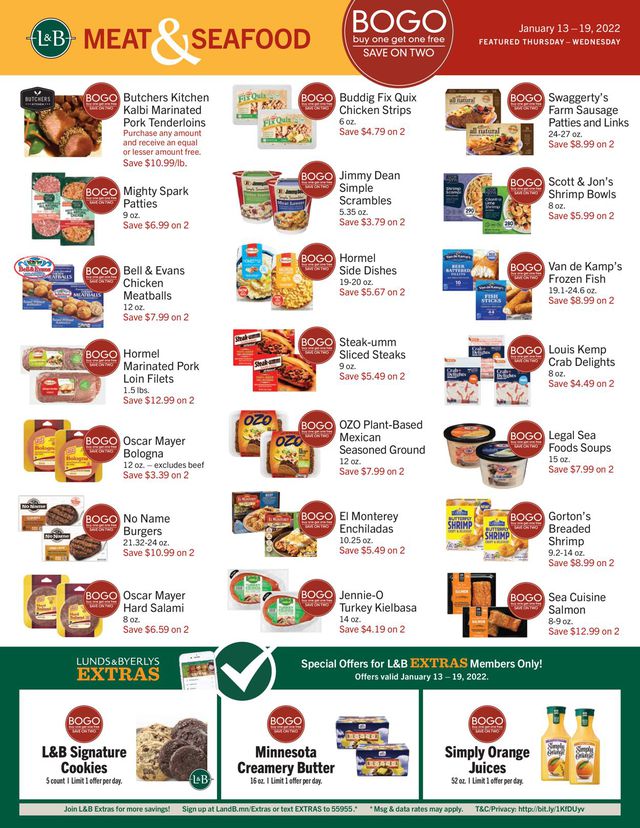 Lunds & Byerlys Ad from 01/13/2022