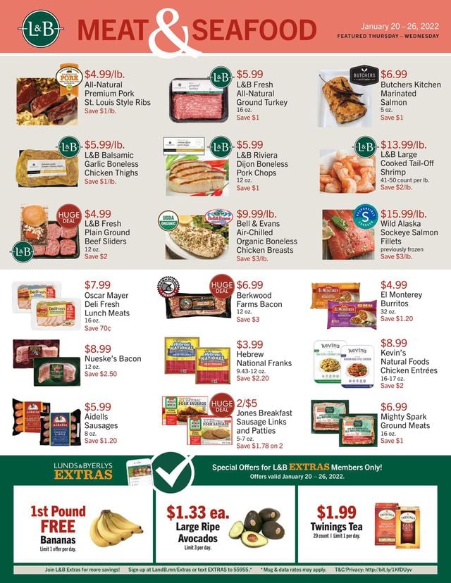 Lunds & Byerlys Ad from 01/20/2022