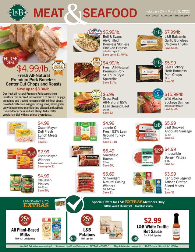 Lunds & Byerlys Ad from 02/24/2022
