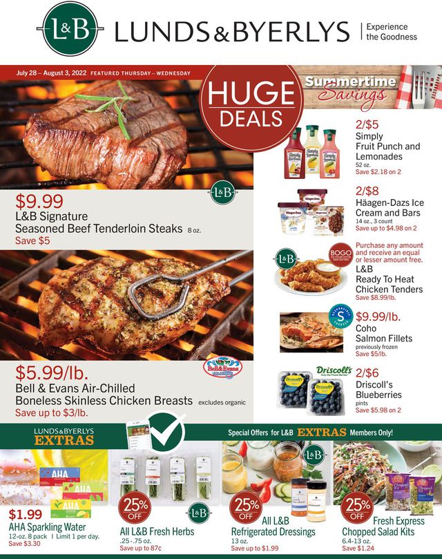 Lunds & Byerlys Ad from 07/28/2022