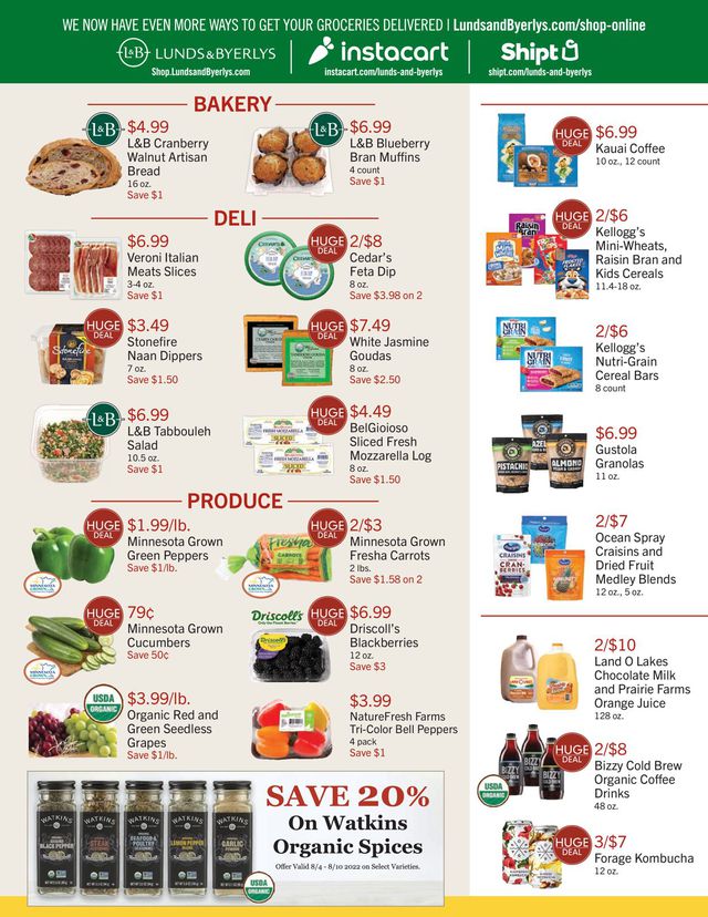 Lunds & Byerlys Ad from 08/04/2022