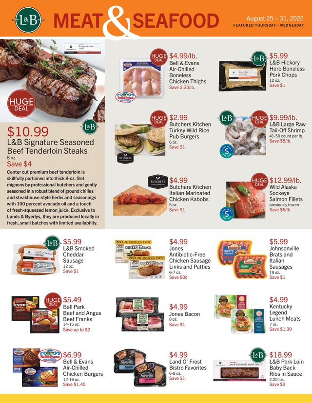 Lunds & Byerlys Ad from 08/25/2022