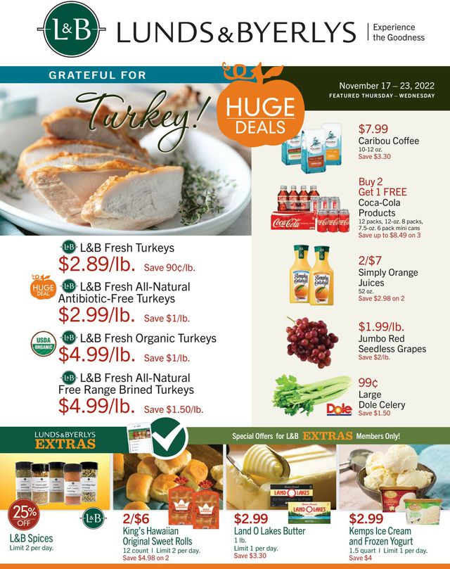 Lunds & Byerlys Ad from 11/17/2022