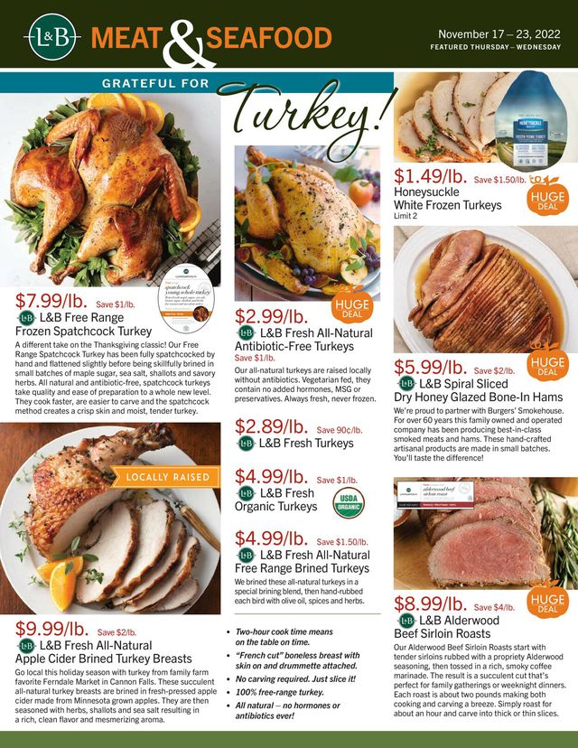 Lunds & Byerlys Ad from 11/17/2022