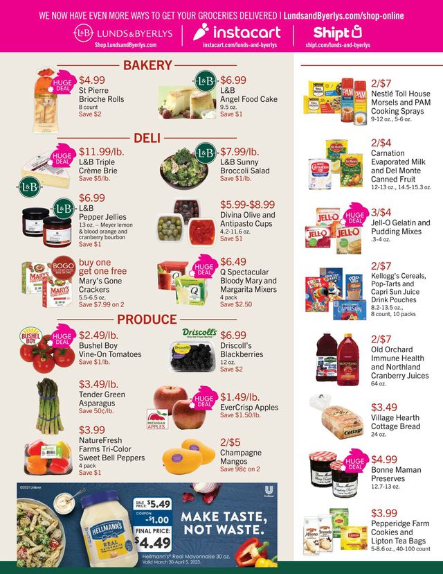 Lunds & Byerlys Ad from 03/30/2023