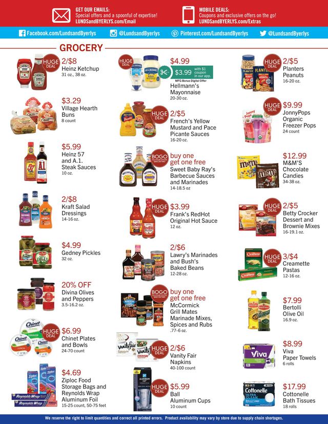 Lunds & Byerlys Ad from 06/29/2023