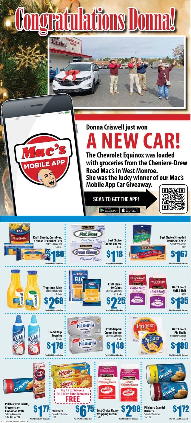 Mac's Freshmarket Ad from 12/16/2020