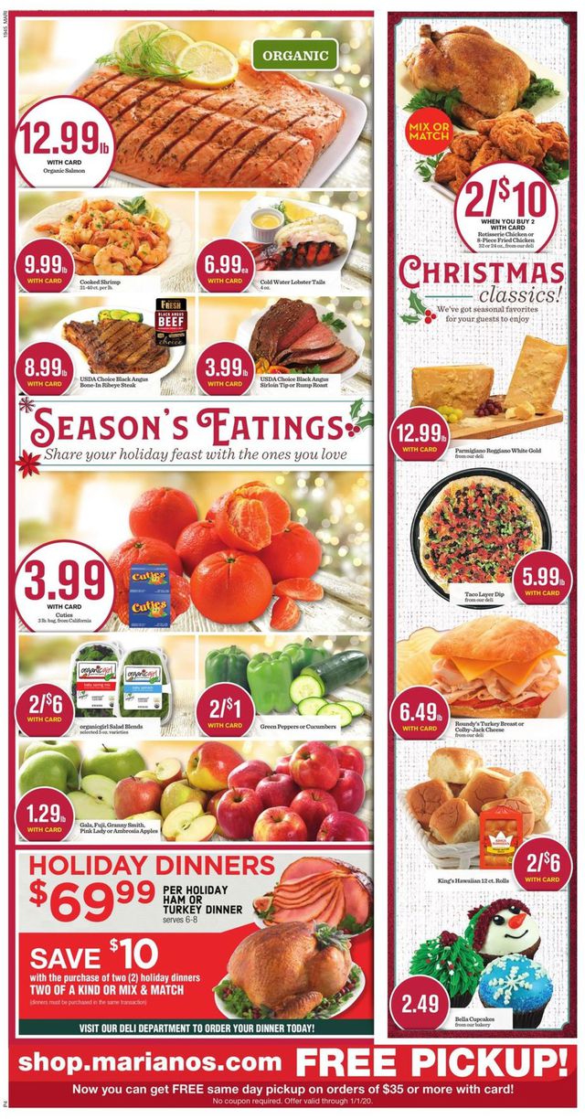 Mariano’s Ad from 12/11/2019