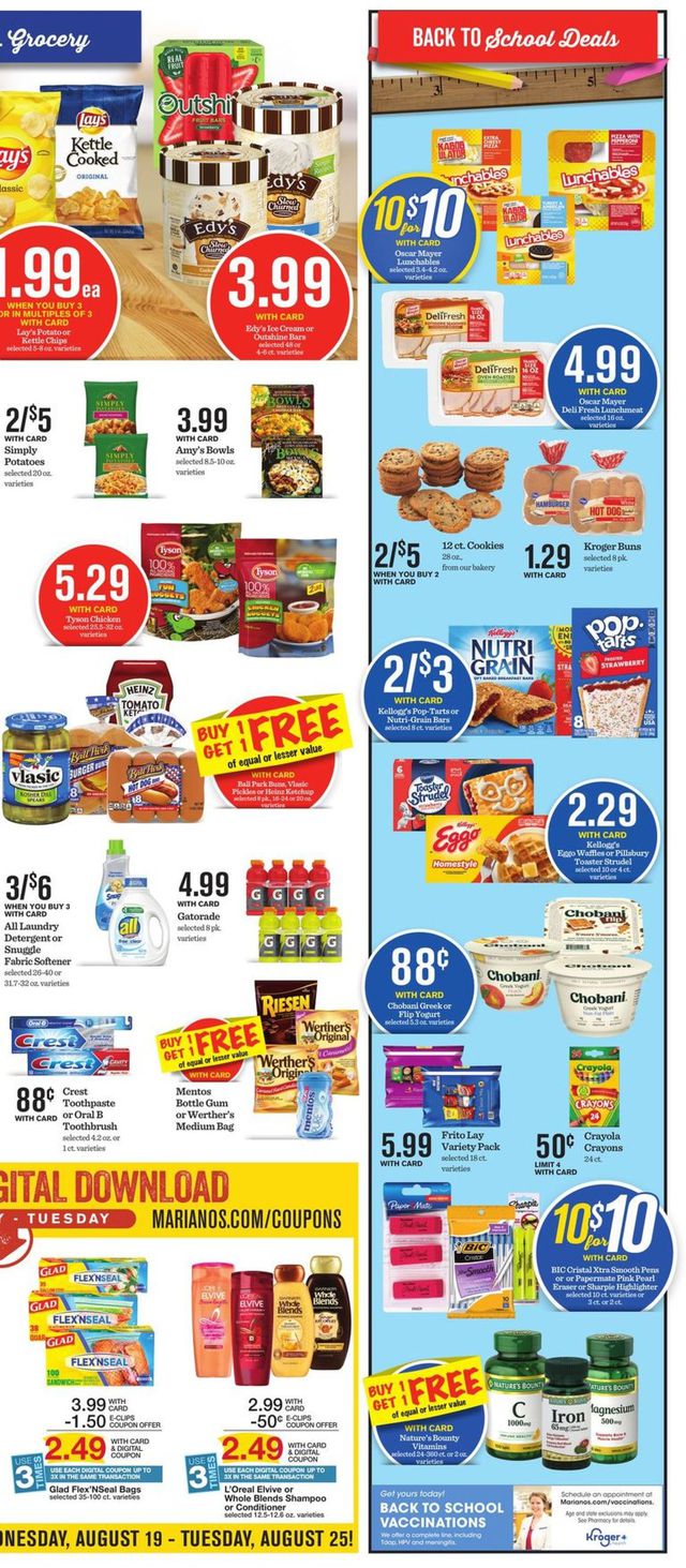 Mariano’s Ad from 08/19/2020