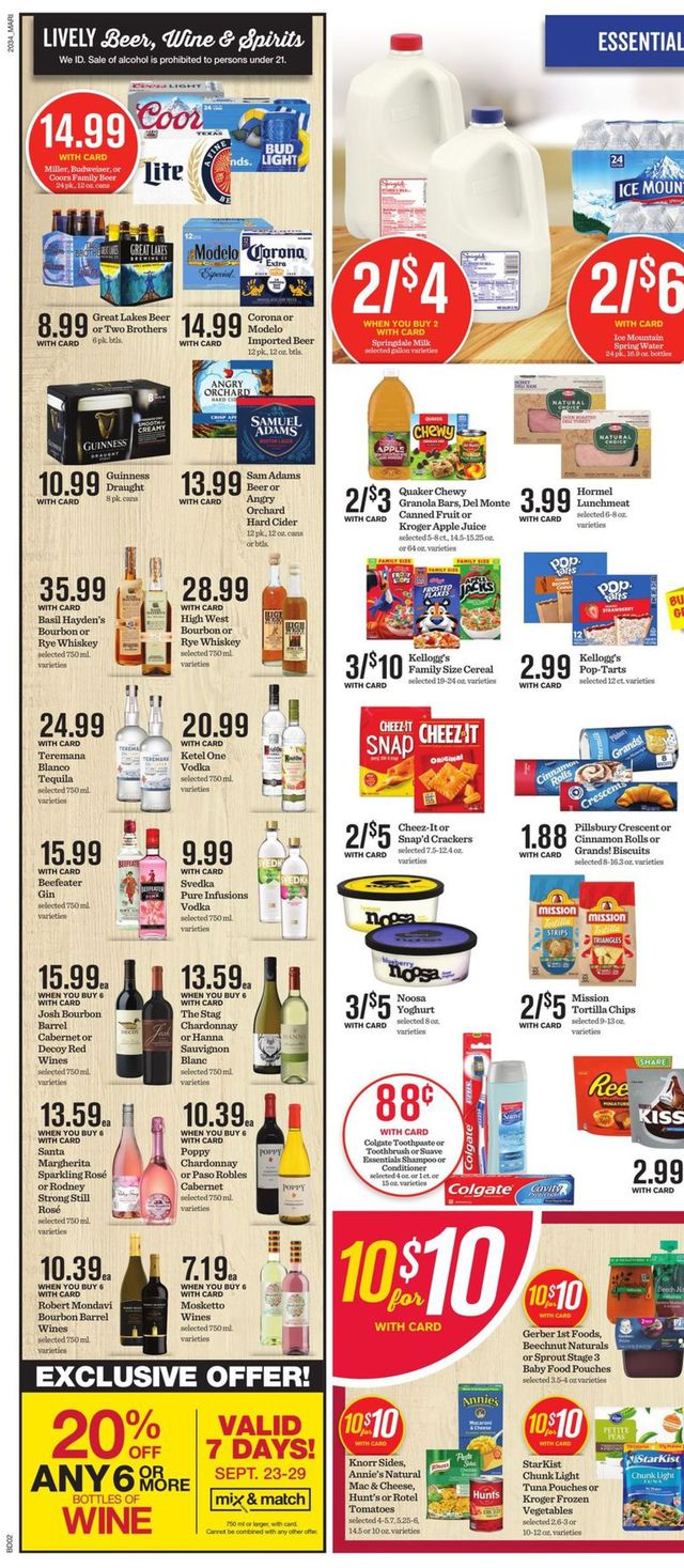 Mariano’s Ad from 09/23/2020