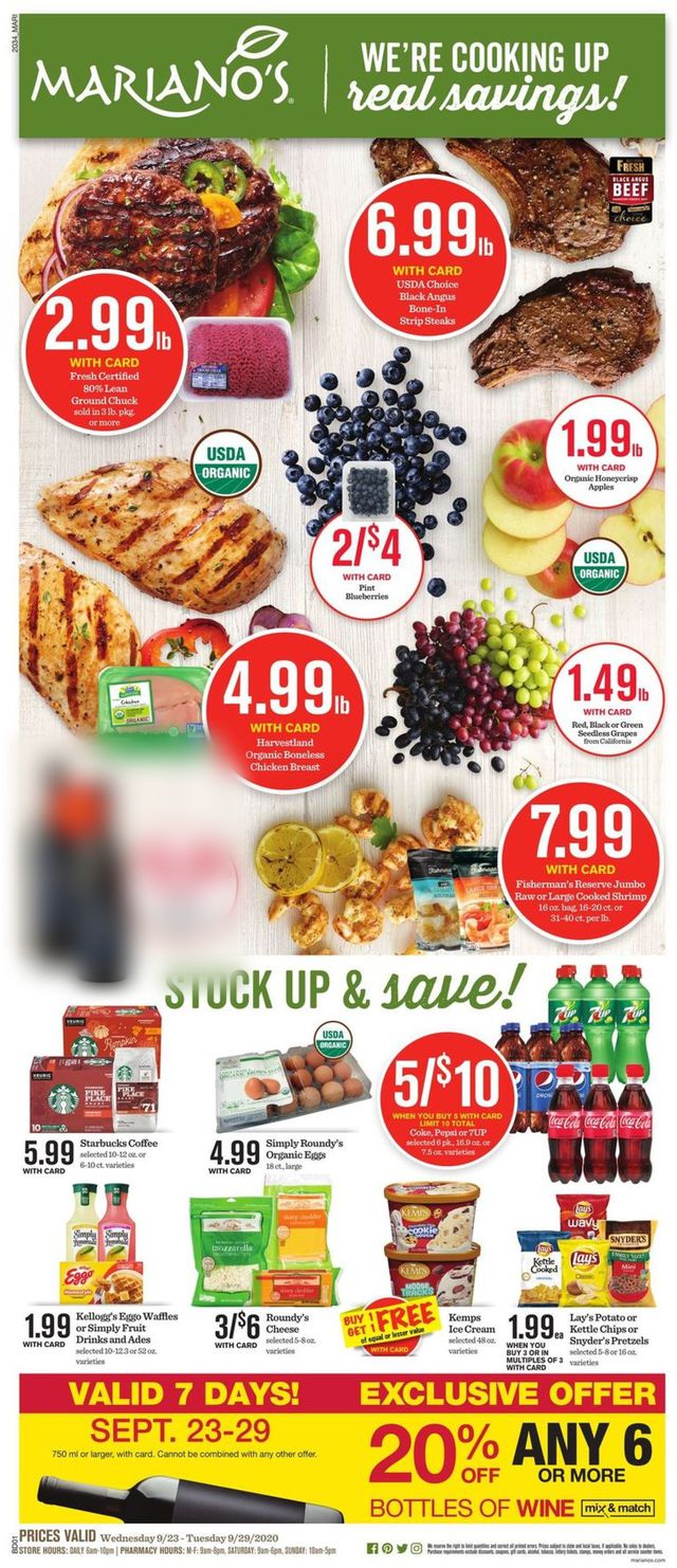 Mariano’s Ad from 09/23/2020
