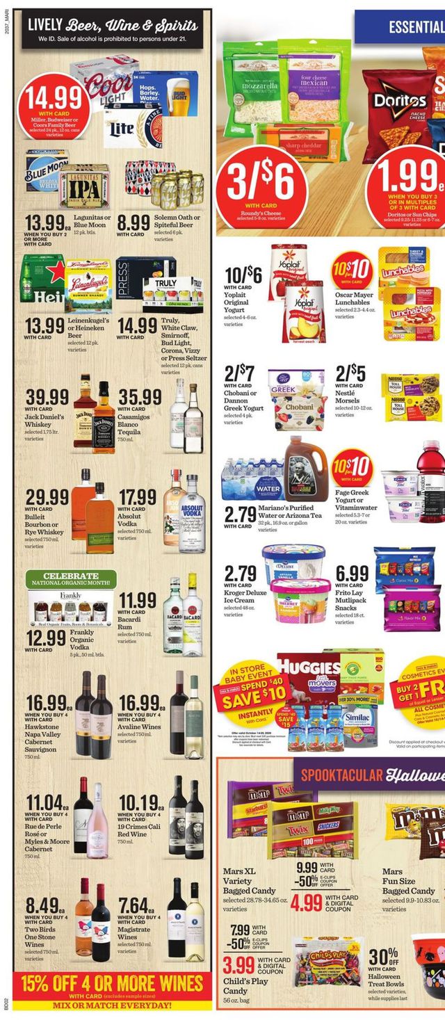 Mariano’s Ad from 10/14/2020
