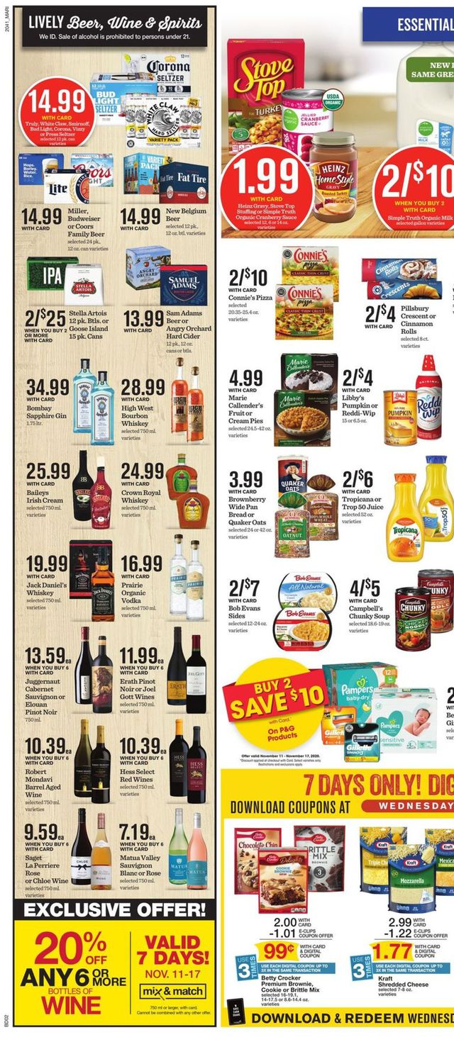 Mariano’s Ad from 11/11/2020