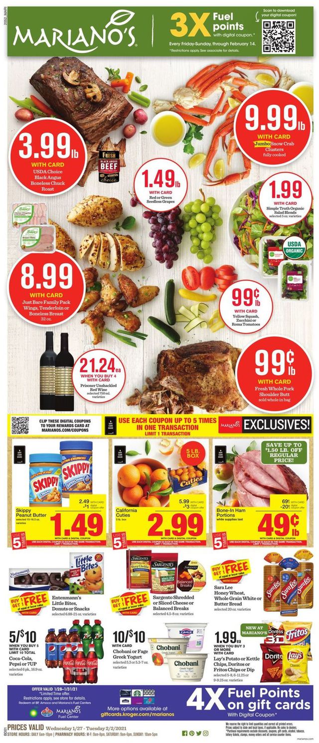Mariano’s Ad from 01/27/2021