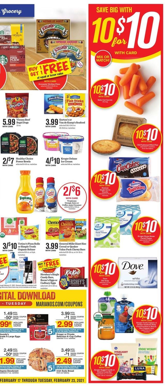 Mariano’s Ad from 02/17/2021