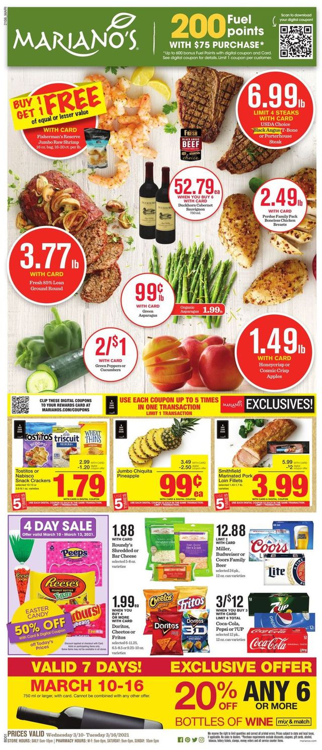 Mariano’s Ad from 03/10/2021