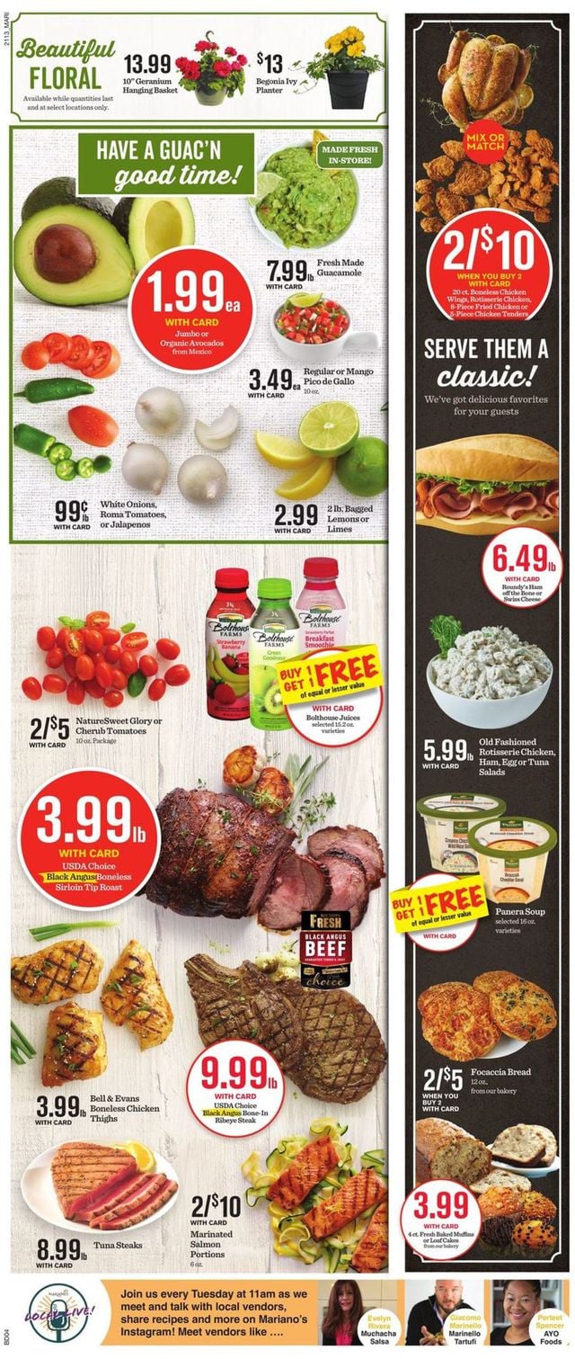 Mariano’s Ad from 04/28/2021
