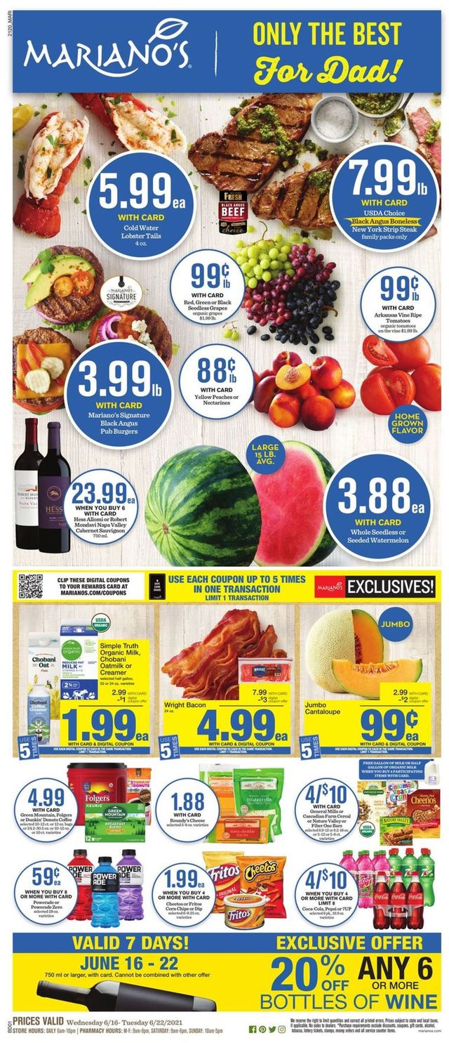 Mariano’s Ad from 06/16/2021