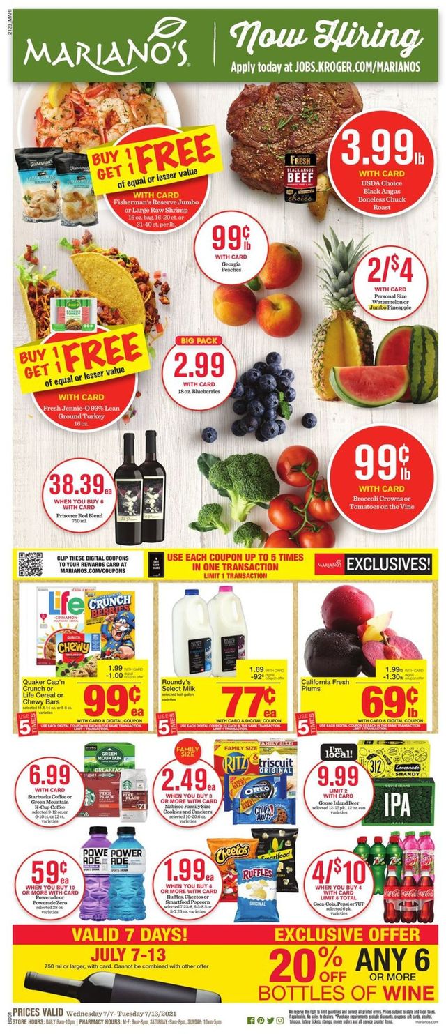 Mariano’s Ad from 07/07/2021