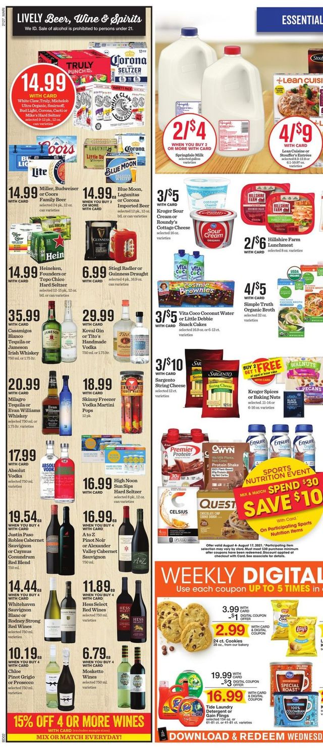 Mariano’s Ad from 08/04/2021
