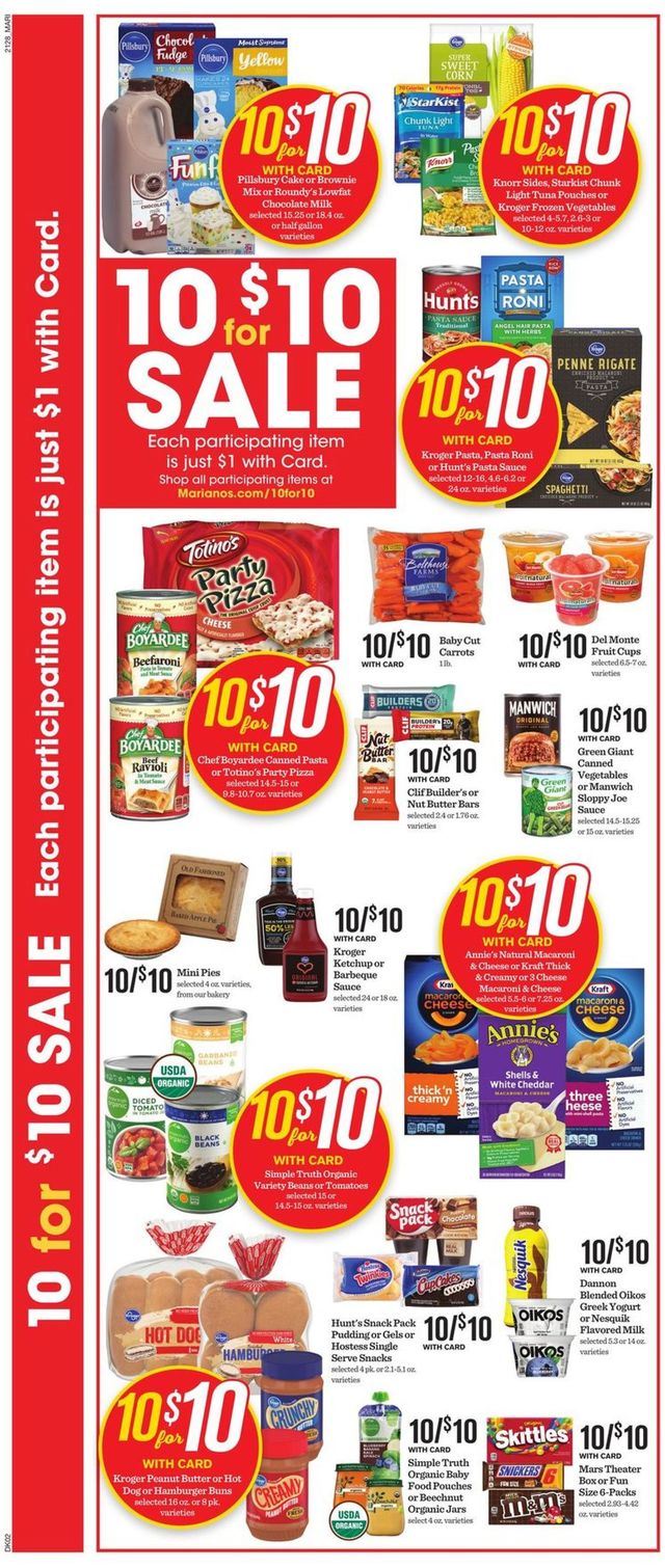 Mariano’s Ad from 08/11/2021