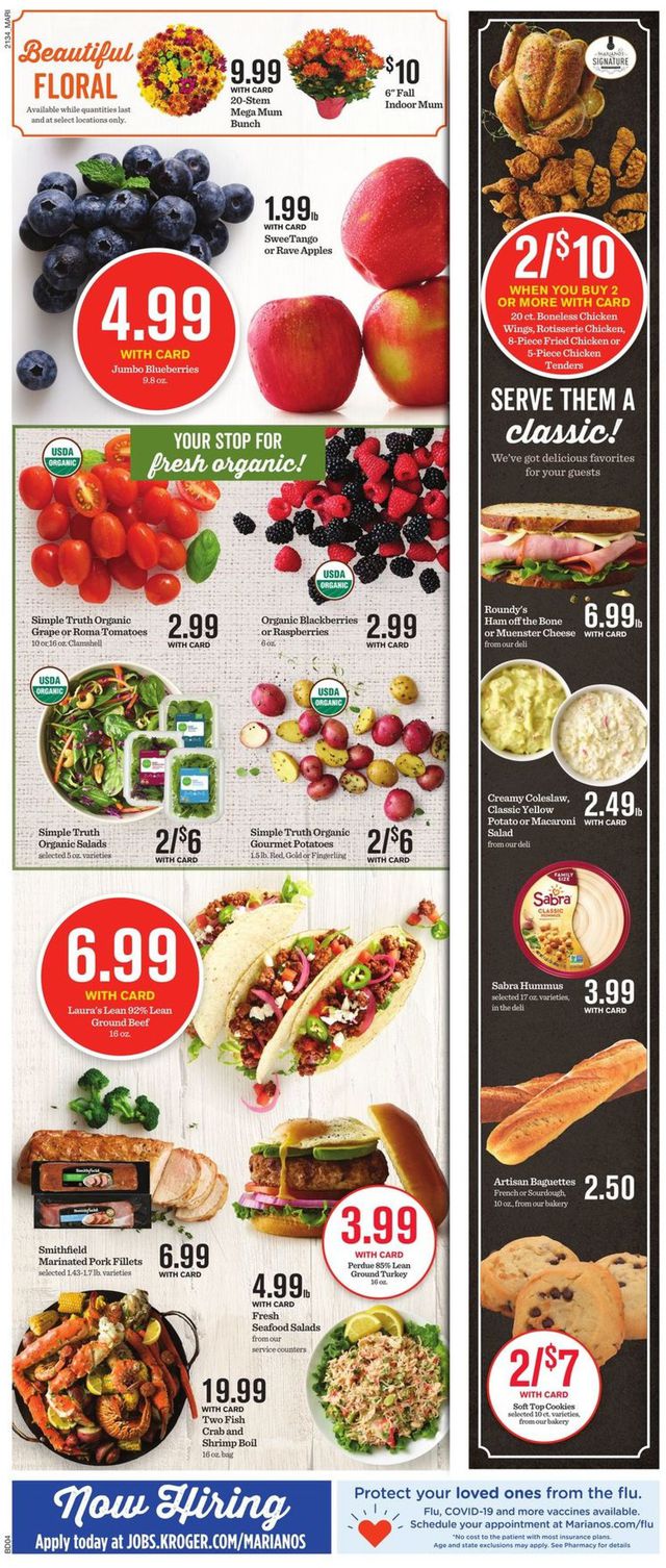 Mariano’s Ad from 09/22/2021