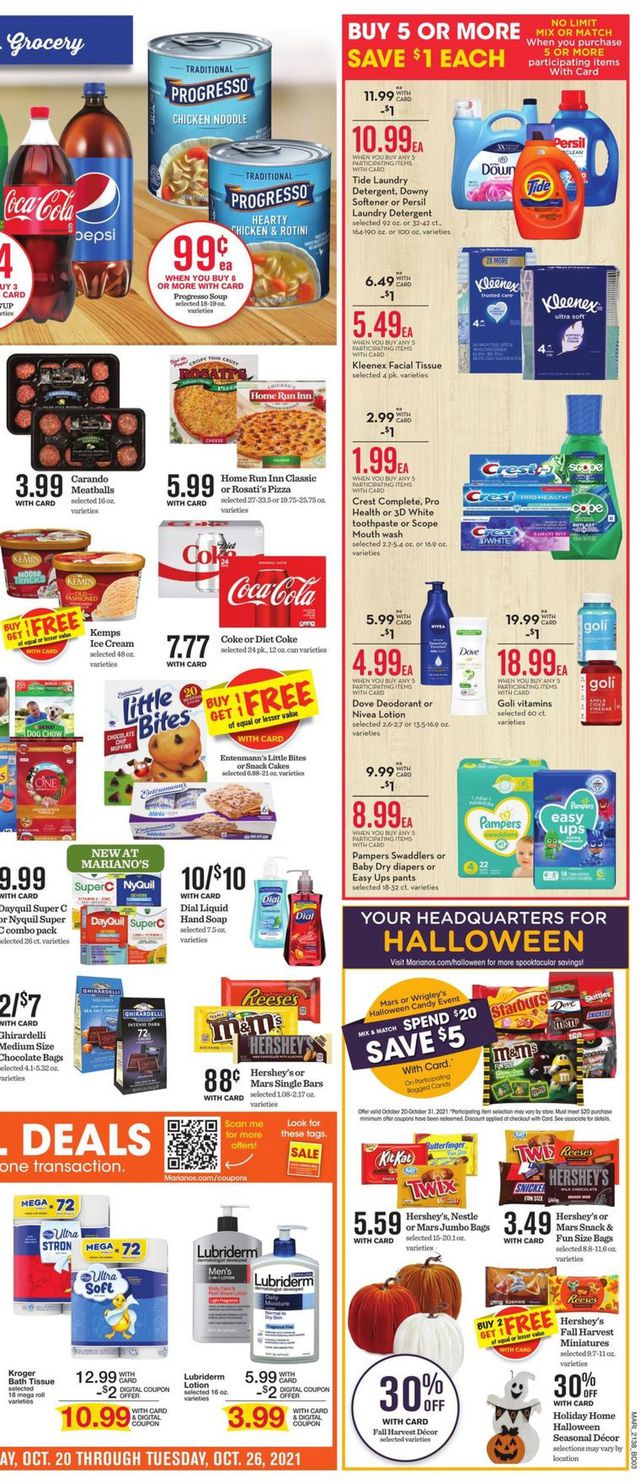 Mariano’s Ad from 10/20/2021