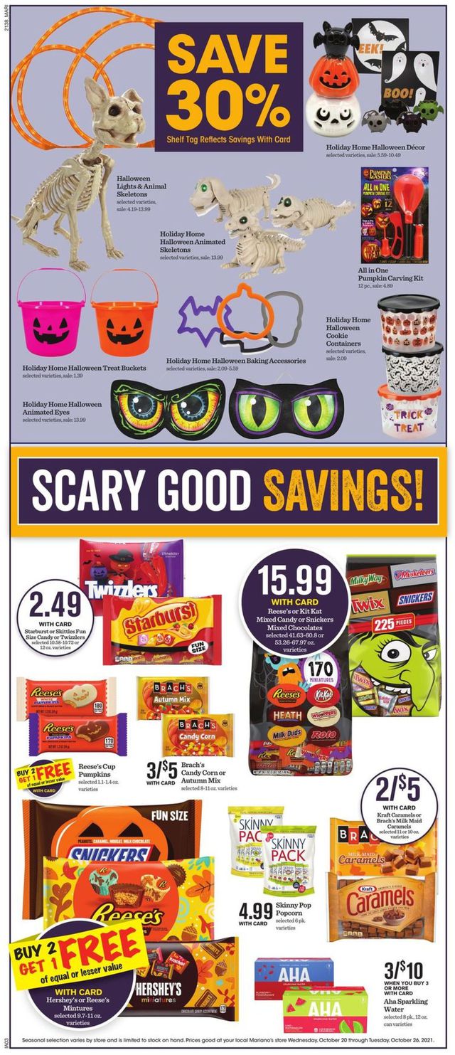 Mariano’s Ad from 10/20/2021