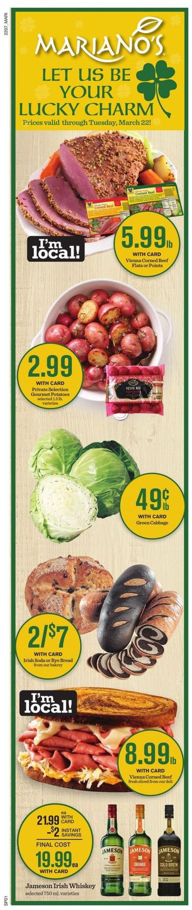 Mariano’s Ad from 03/16/2022