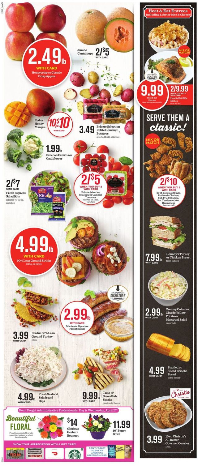 Mariano’s Ad from 04/20/2022