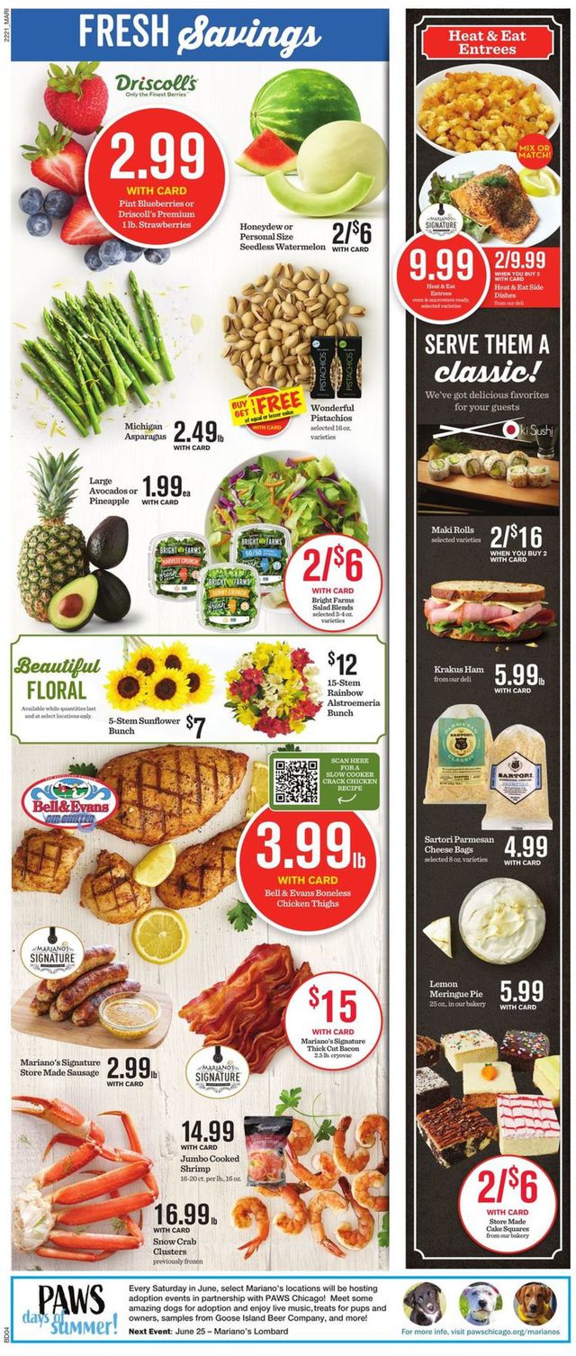Mariano’s Ad from 06/22/2022