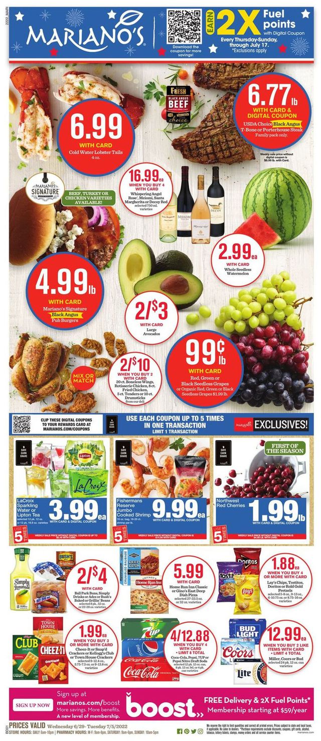 Mariano’s Ad from 06/29/2022