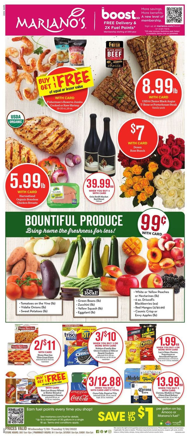 Mariano’s Ad from 07/20/2022
