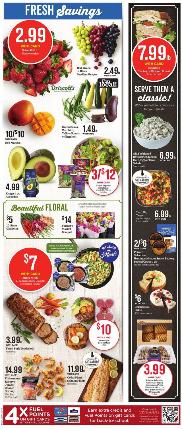 Mariano’s Ad from 08/03/2022