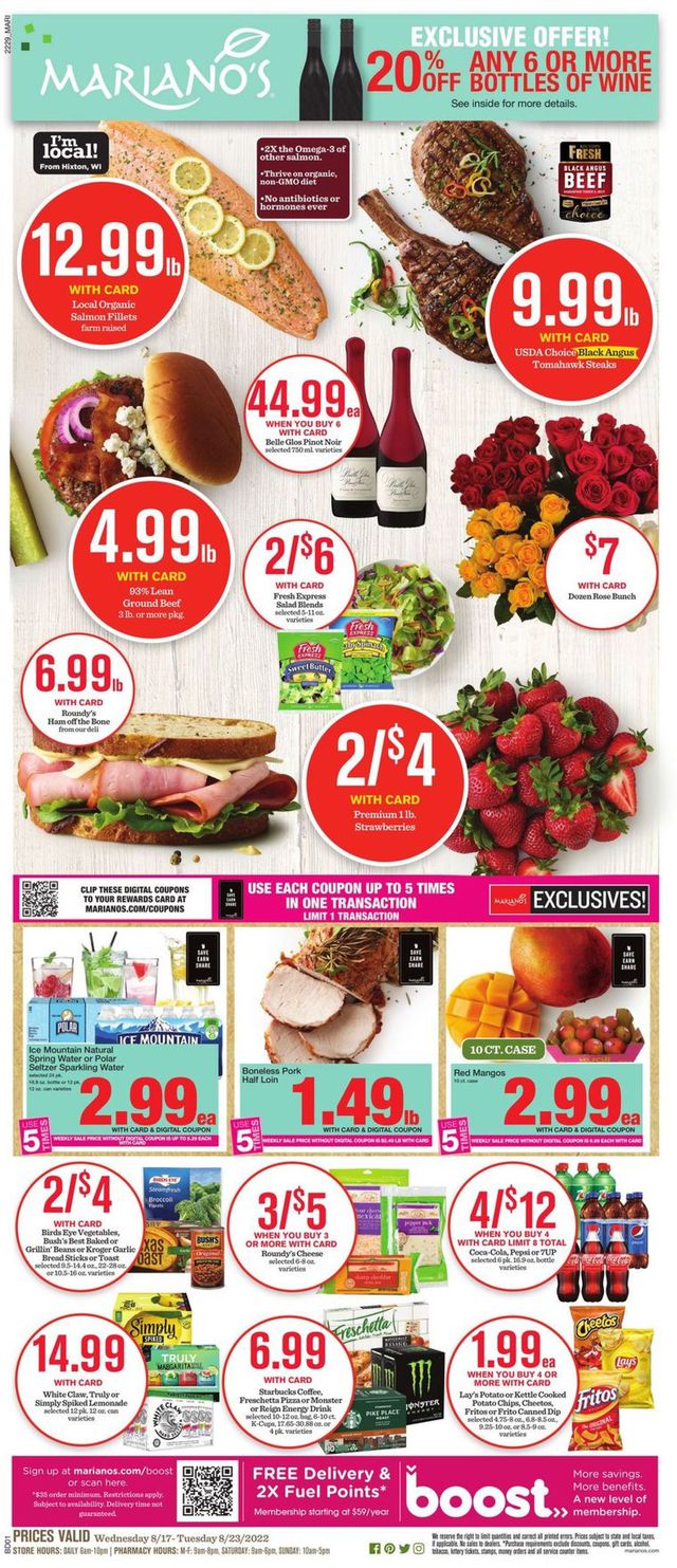 Mariano’s Ad from 08/17/2022