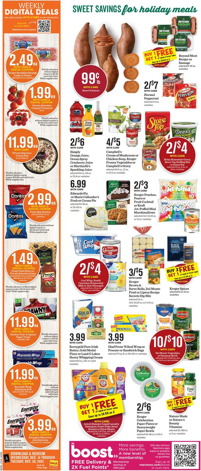 Mariano’s Ad from 12/14/2022