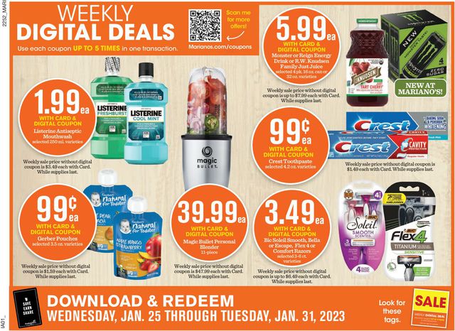 Mariano’s Ad from 01/25/2023