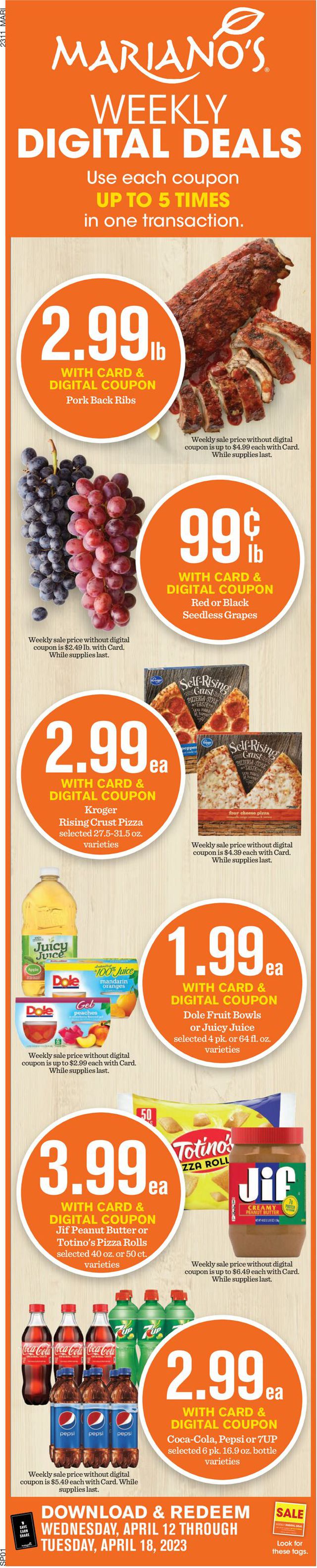 Mariano’s Ad from 04/12/2023