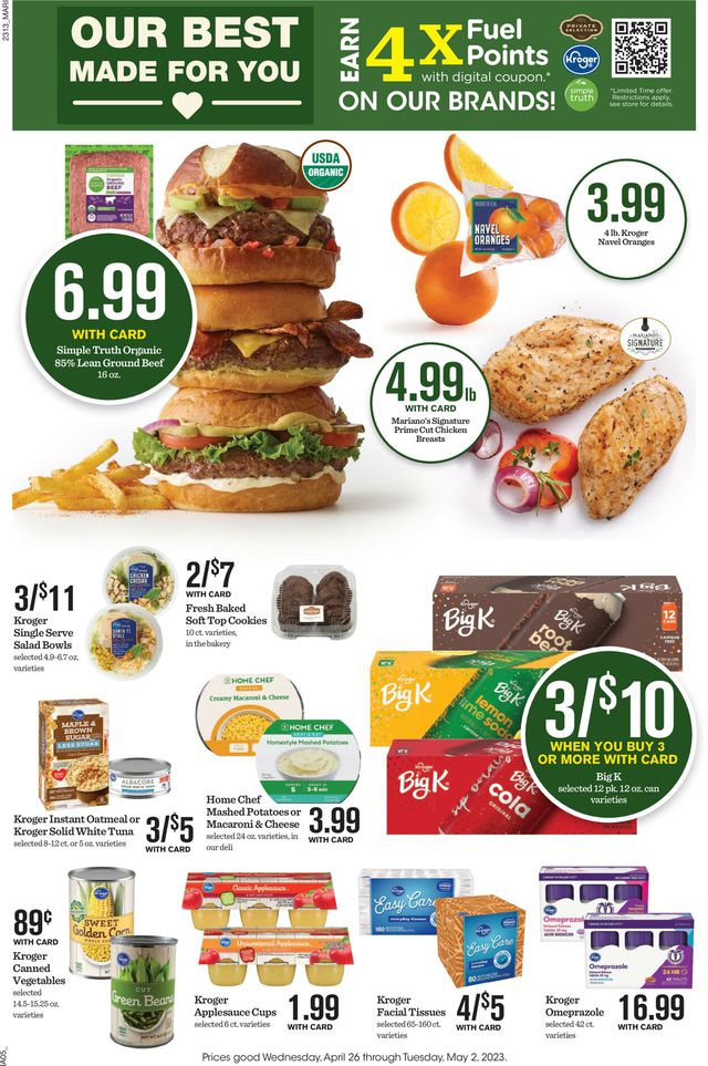 Mariano’s Ad from 04/26/2023