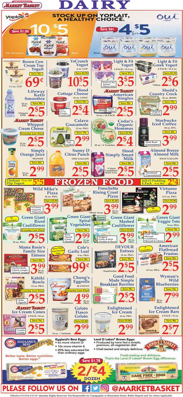 Market Basket Ad from 05/05/2019