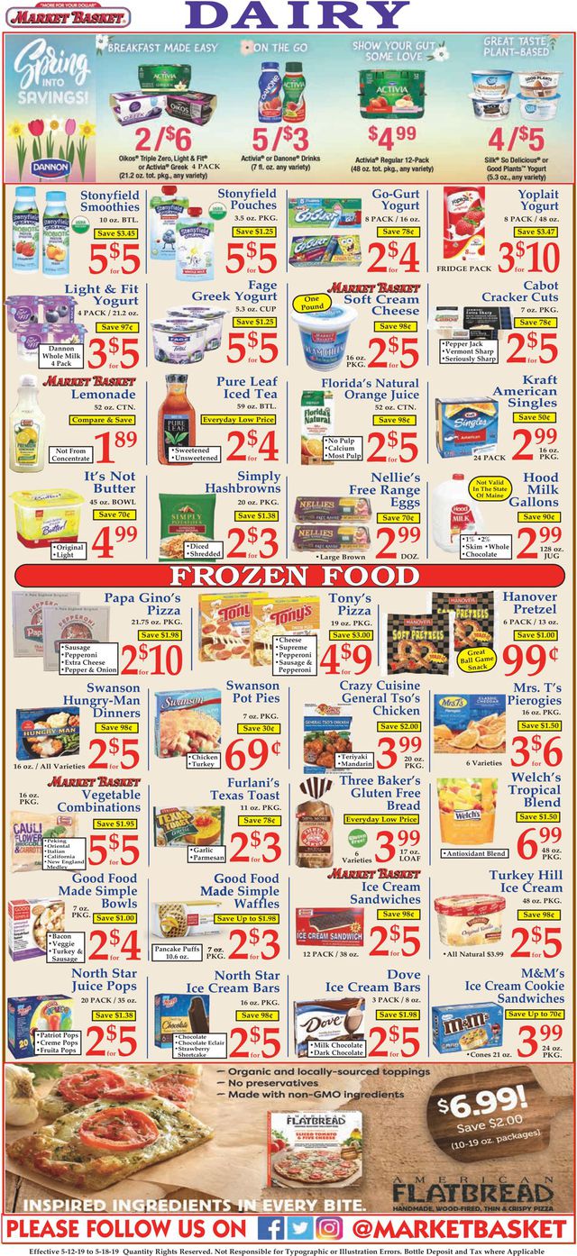 Market Basket Ad from 05/12/2019
