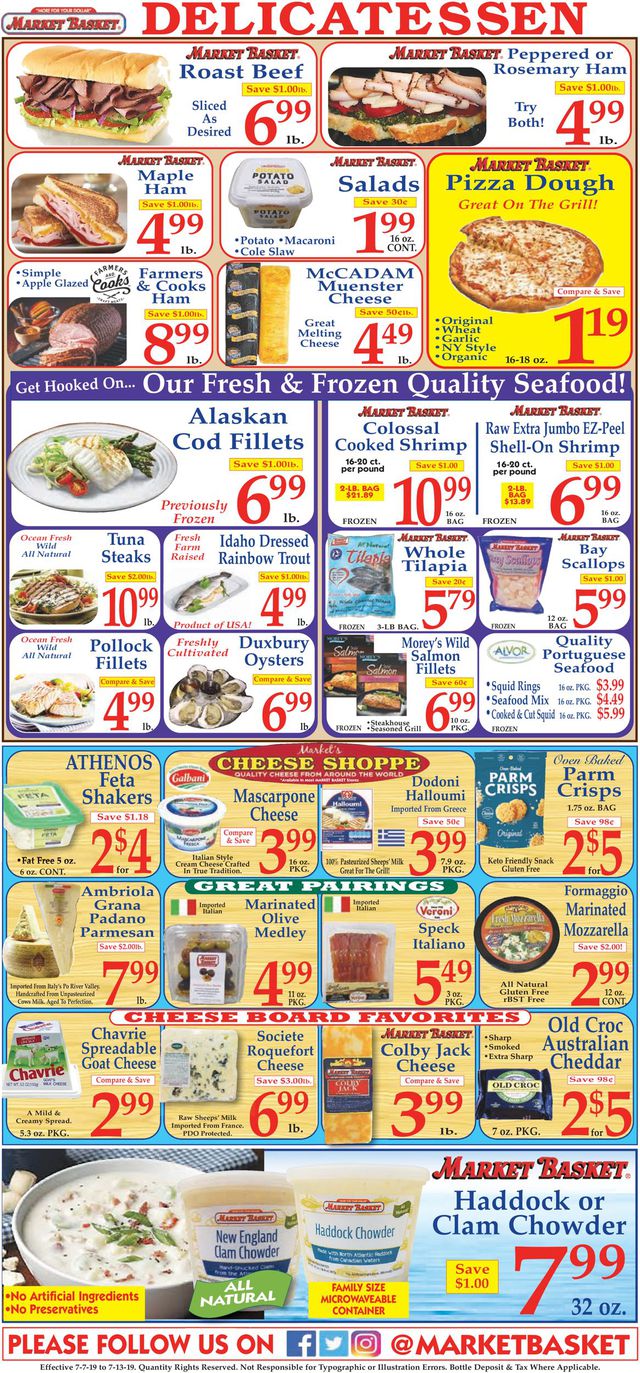 Market Basket Ad from 07/07/2019